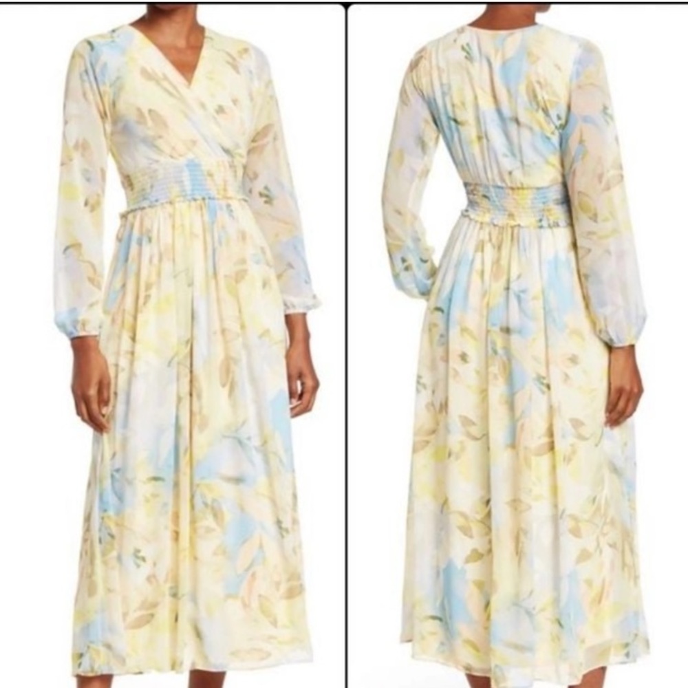 Floral Long Sleeve Maxi Dress
